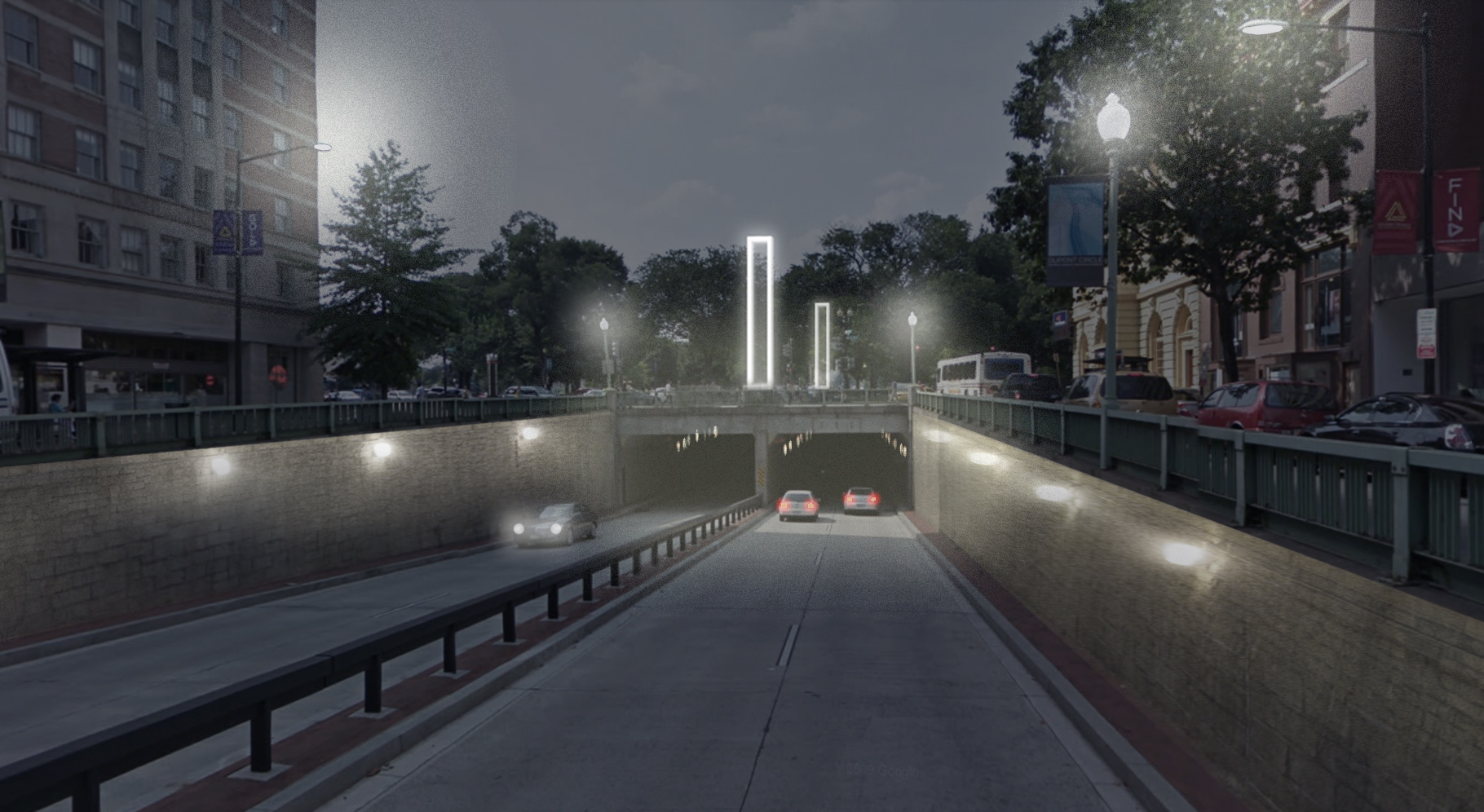 Rendered View: Light Frames