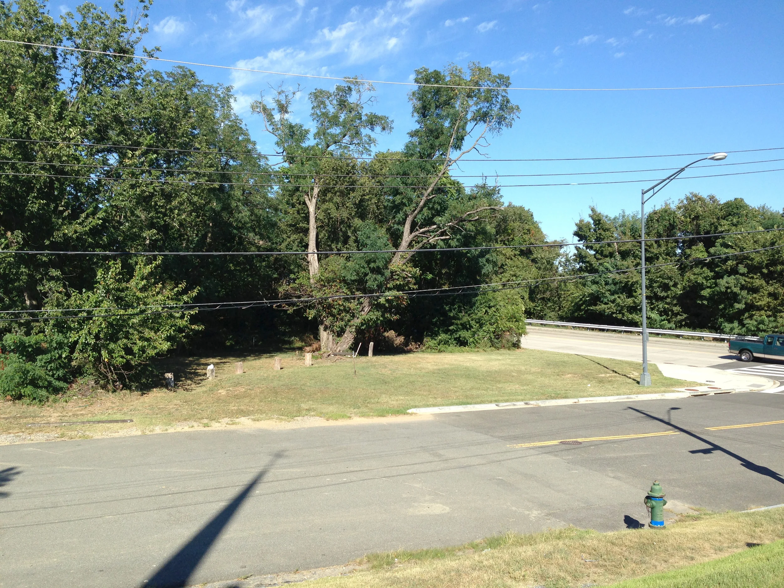    Photo:  Existing View From Church  