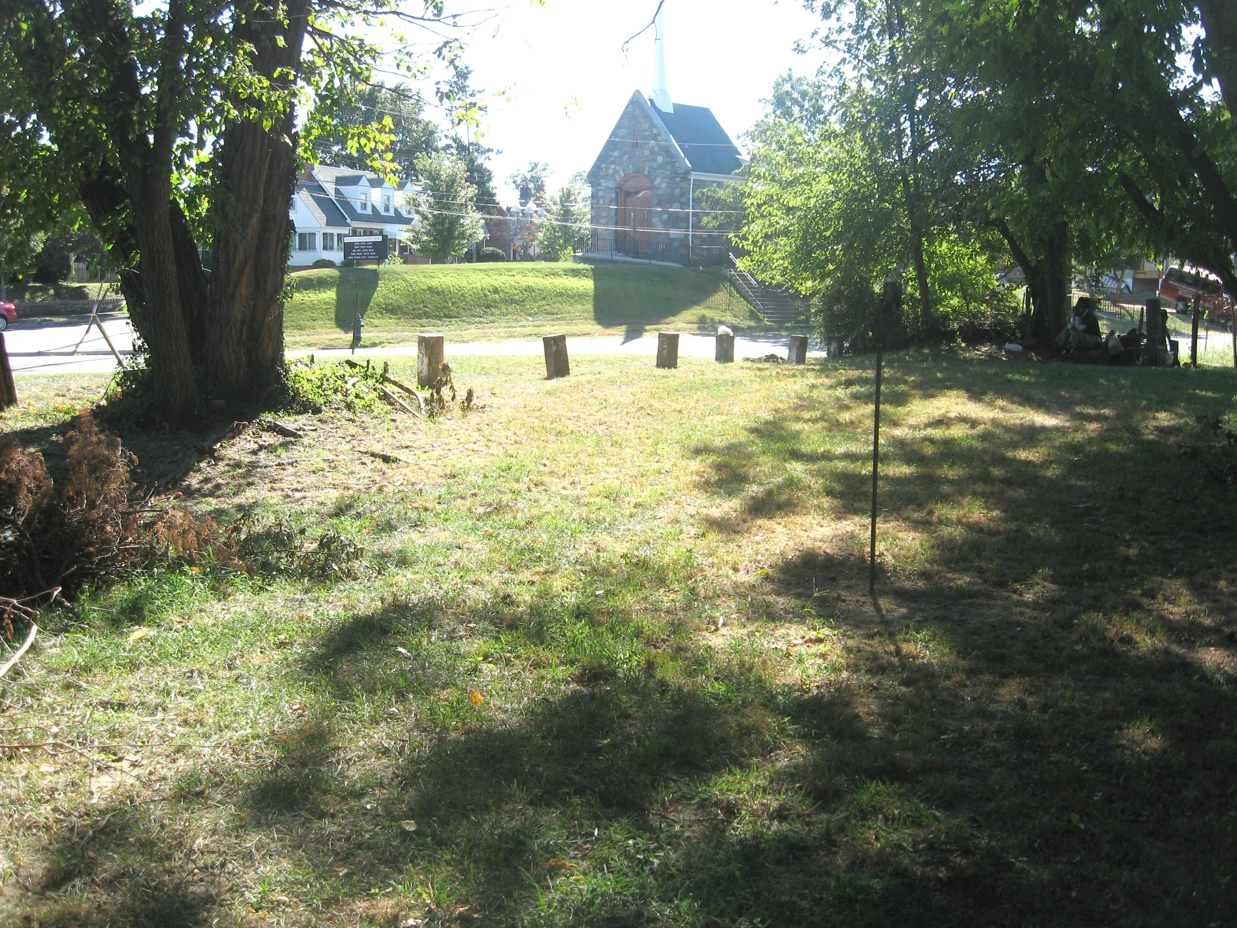   Photo:  Existing View Towards Church  