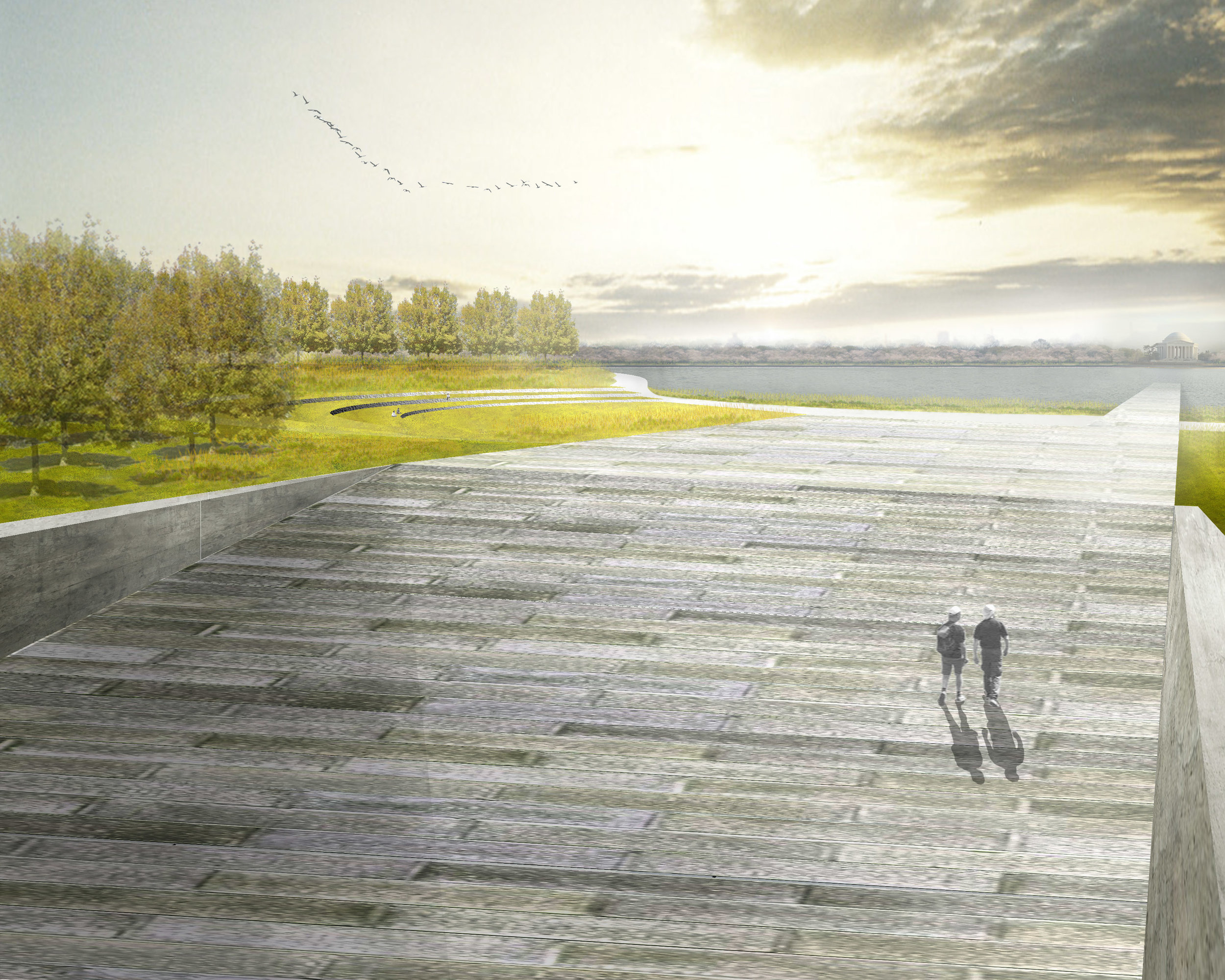 Rendered View: Toward Tidal Basin