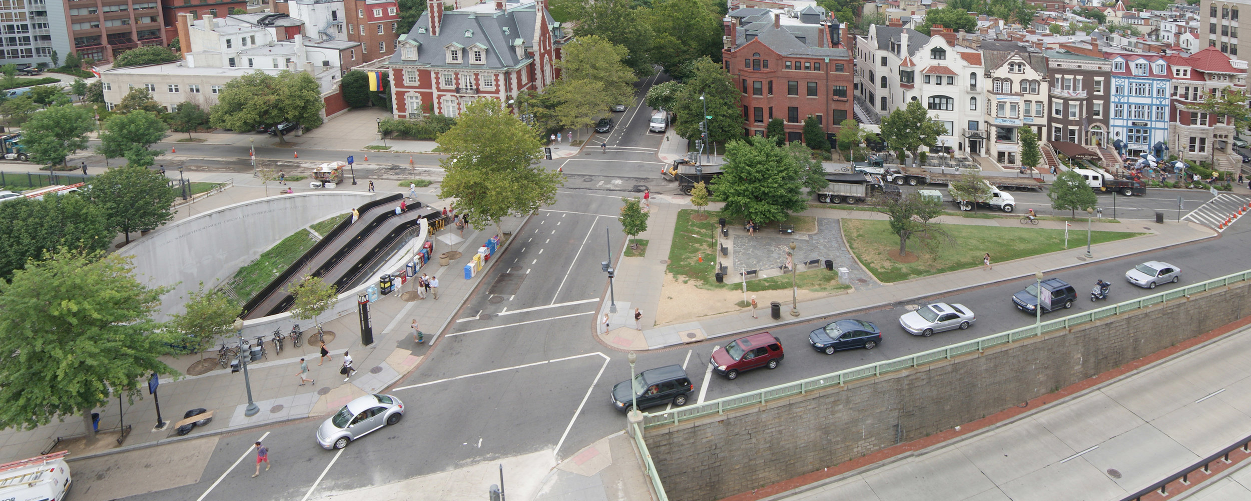 Triangle Park on Q Street NW and Connecticut Avenue NW