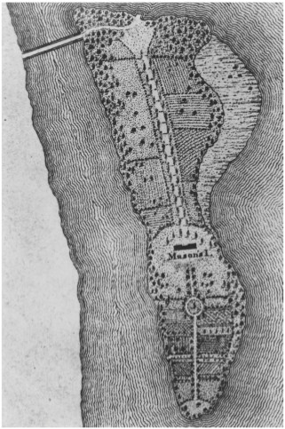 Analostan Island from Map of the City of Washington, Robert King