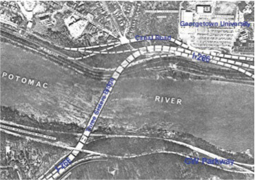 Three Sisters Bridge, proposed by Harry Weese and Associates