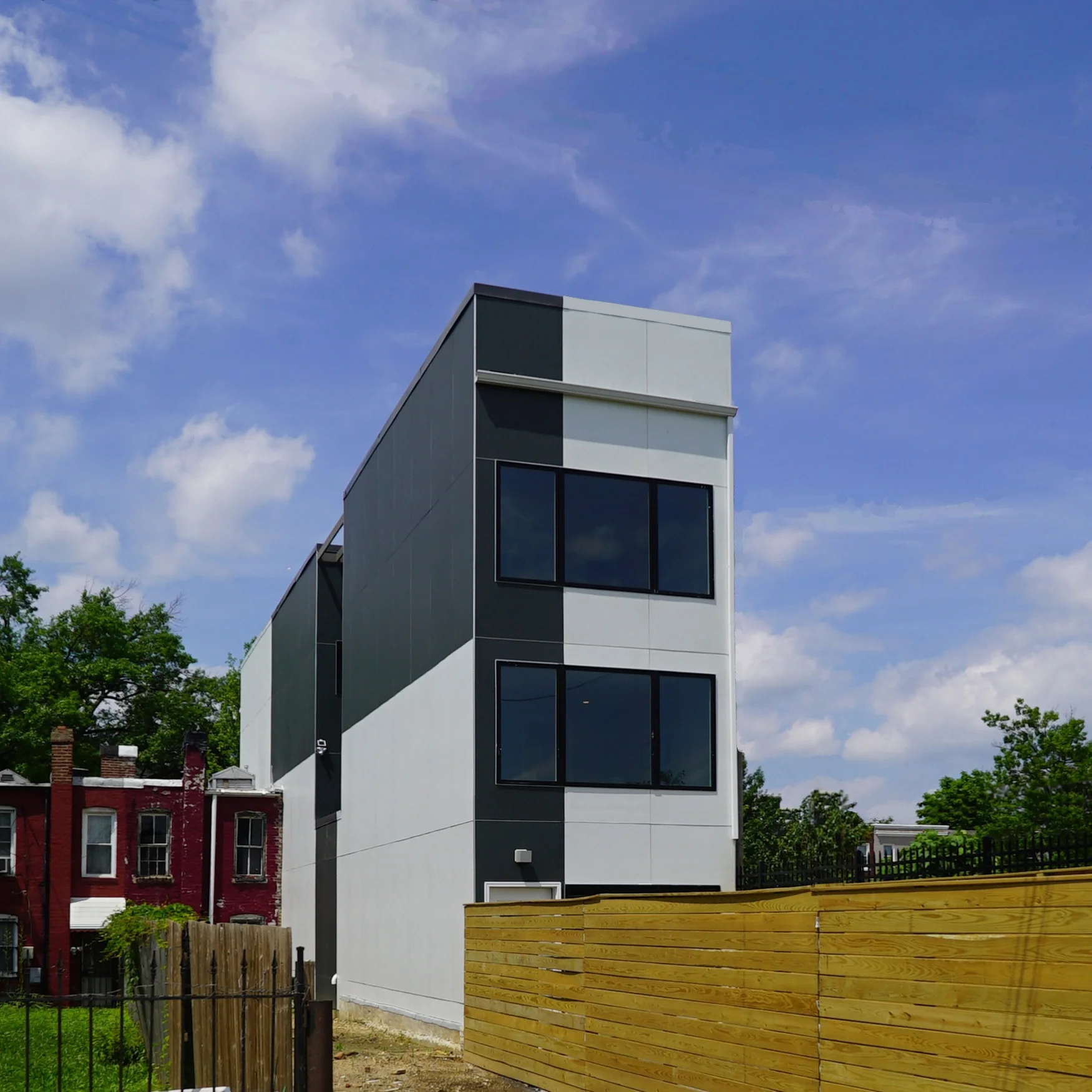 Rear elevation from alley looking nothwest