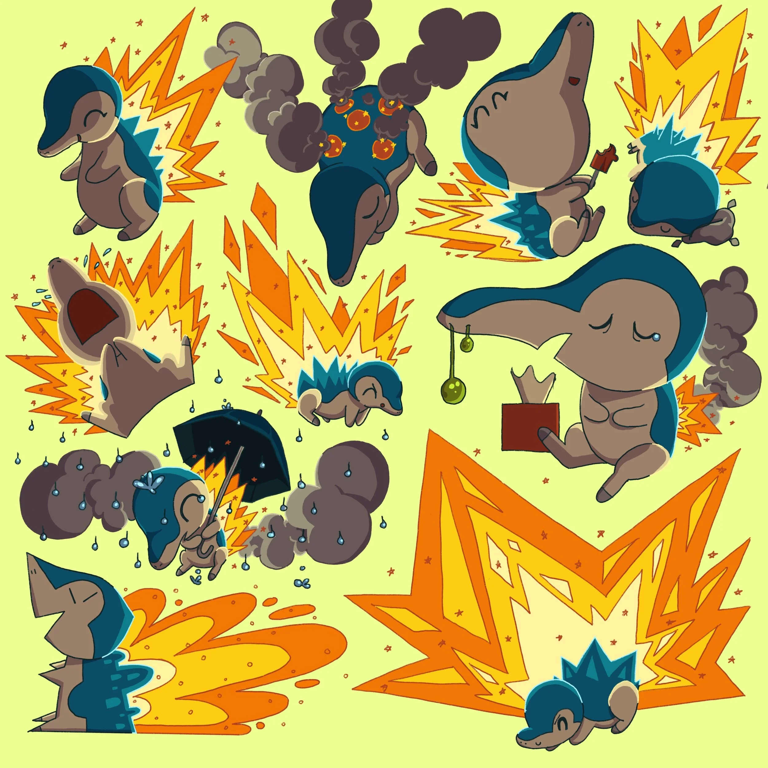 Cyndaquil Shape Explorations