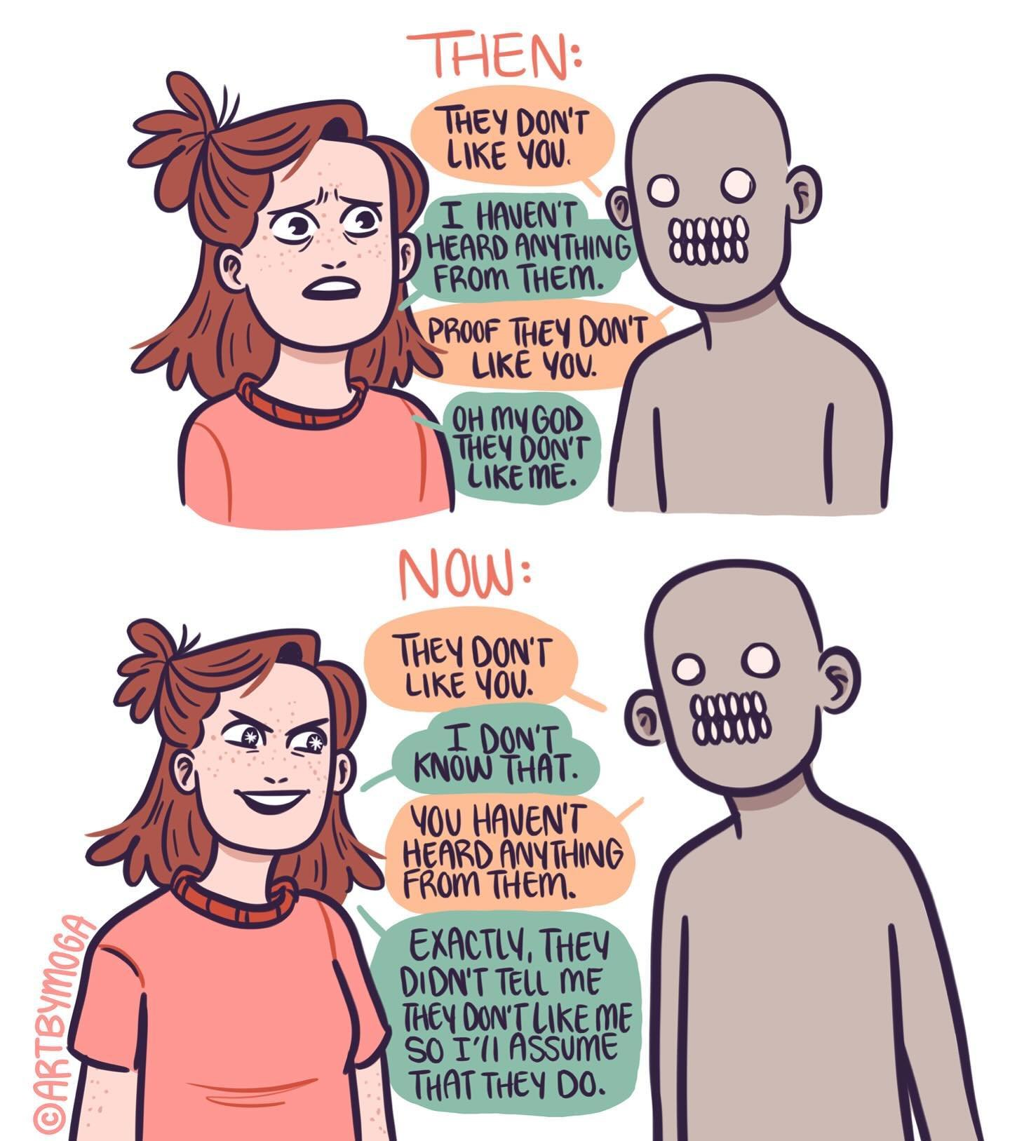A comic about social anxiety.