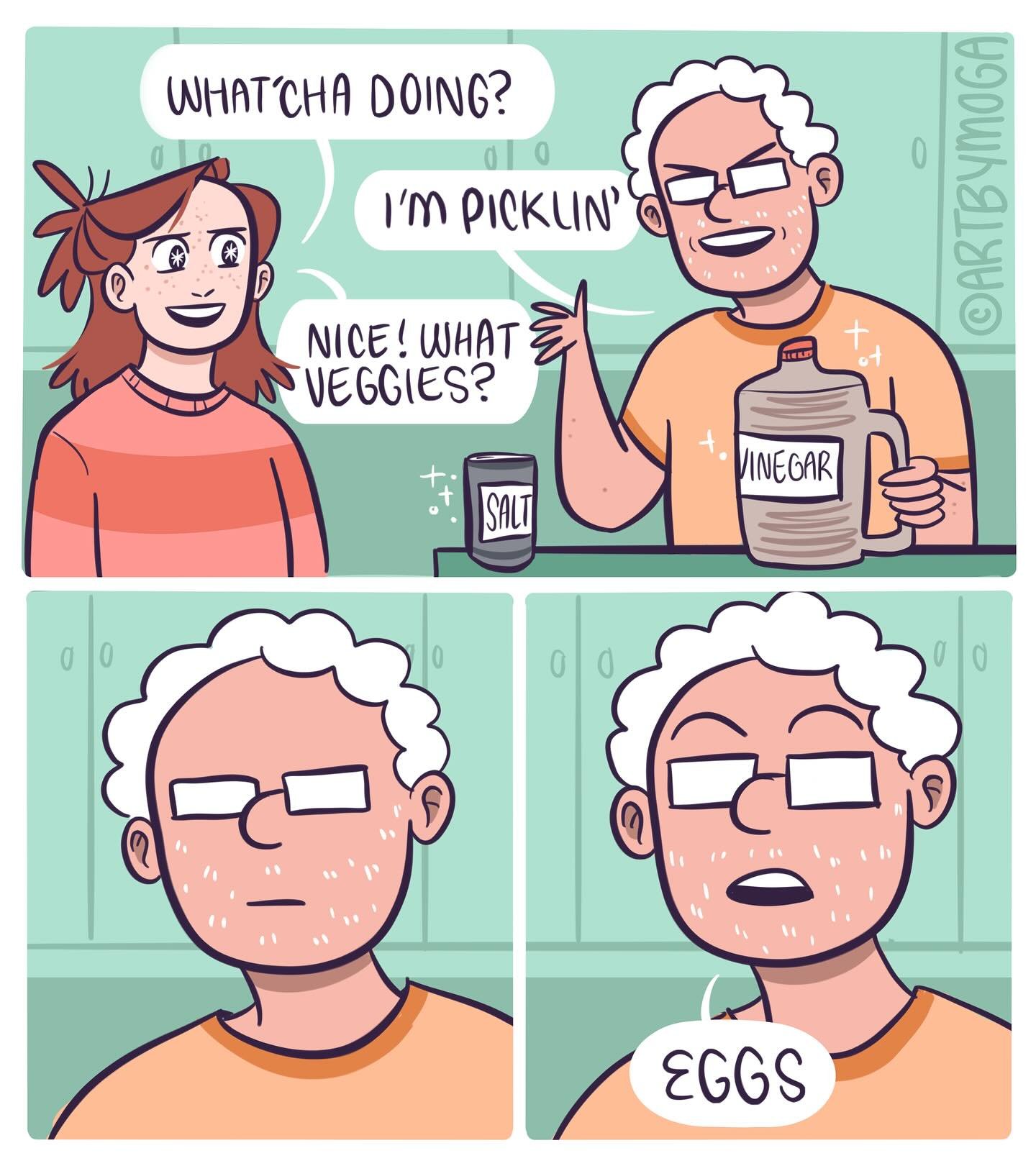 Can I offer you a nice egg (comic) in this trying time?