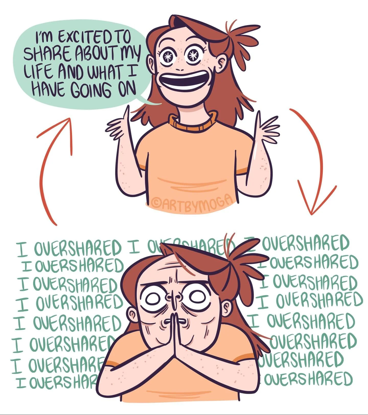 The cycle of being an extrovert with social anxiety.