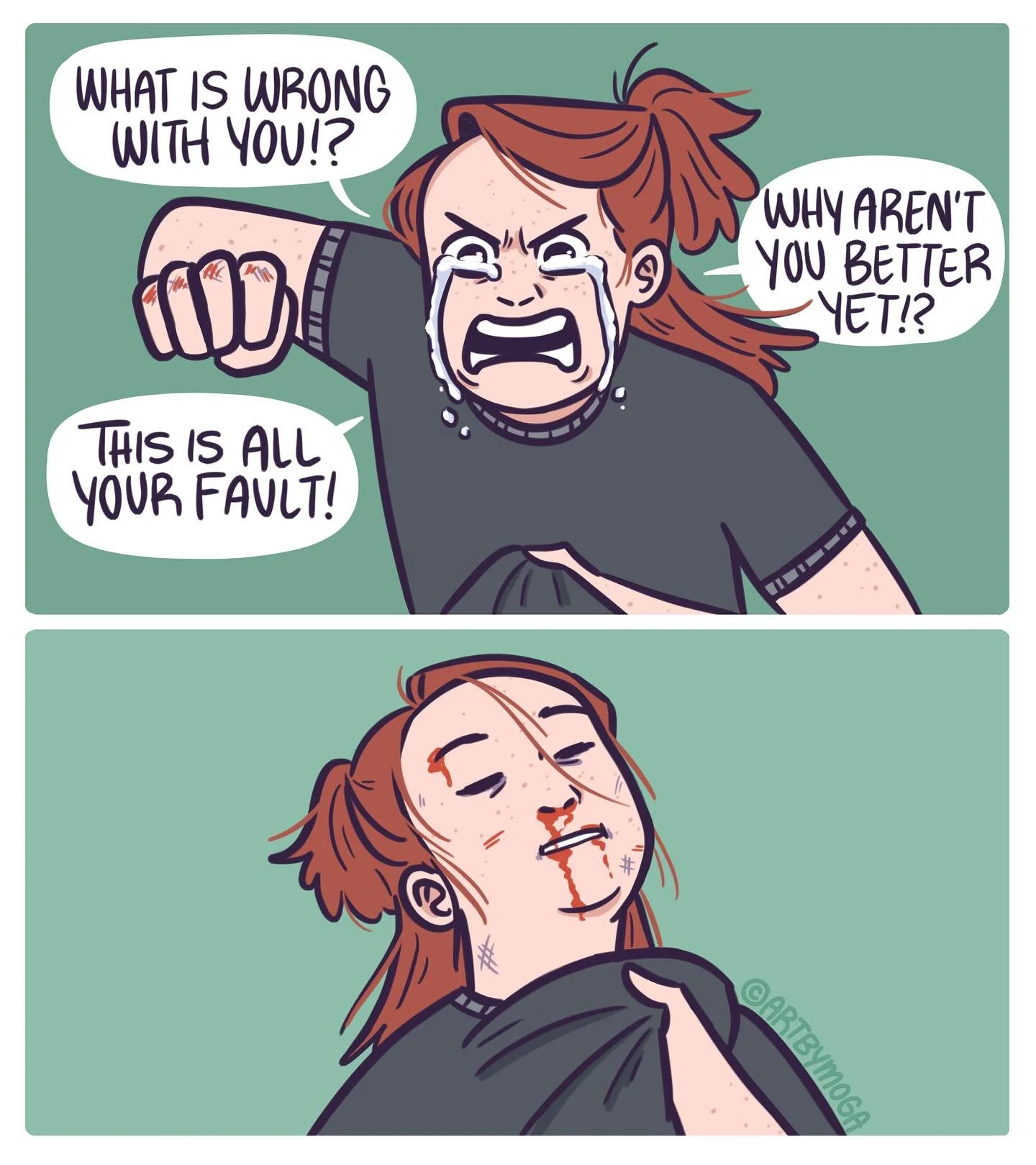 10 comics to summarize my journey with bipolar. πβ¨