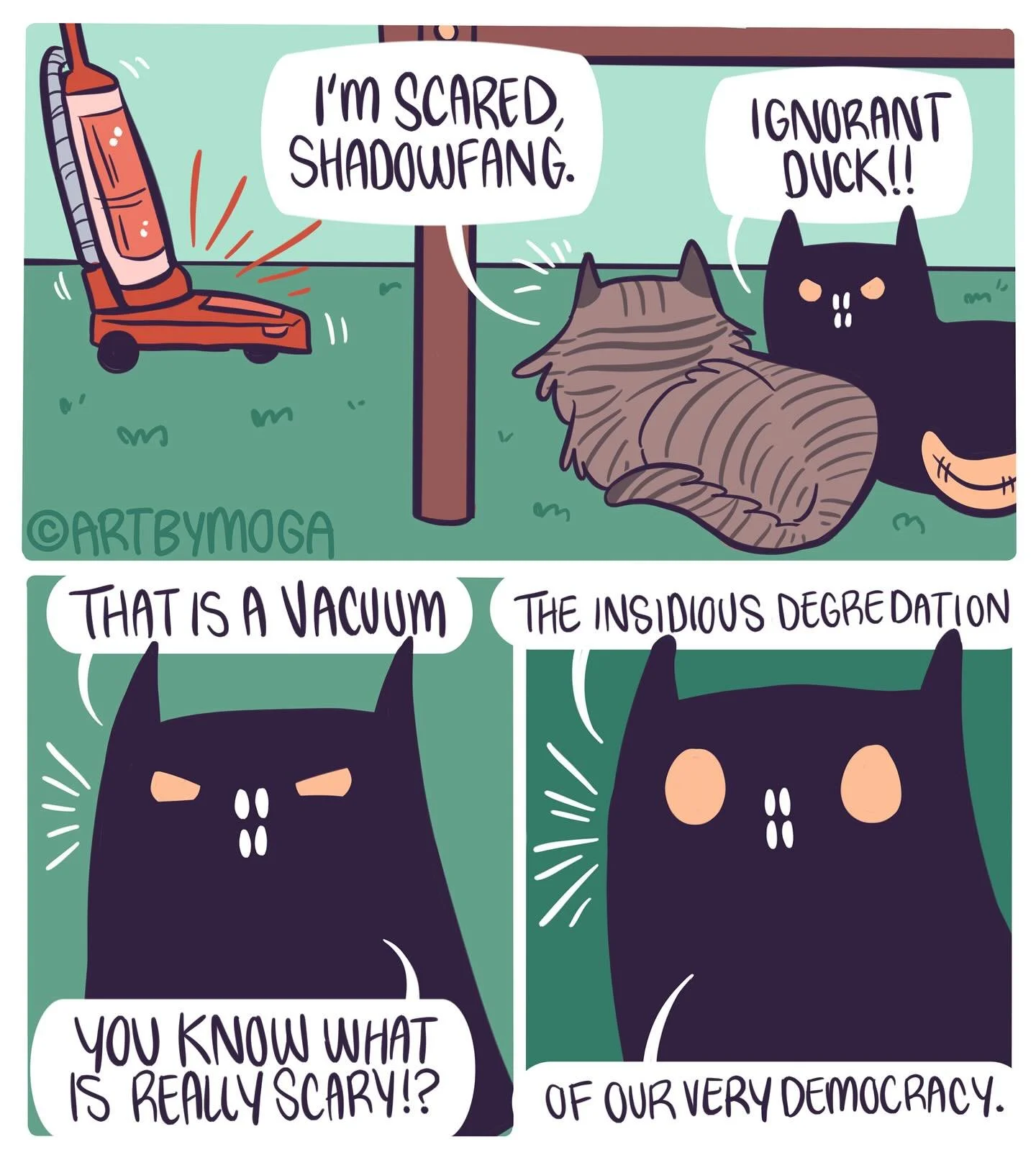 Comictober Day 3: Scaredy Cat
#comictober #comictober2025