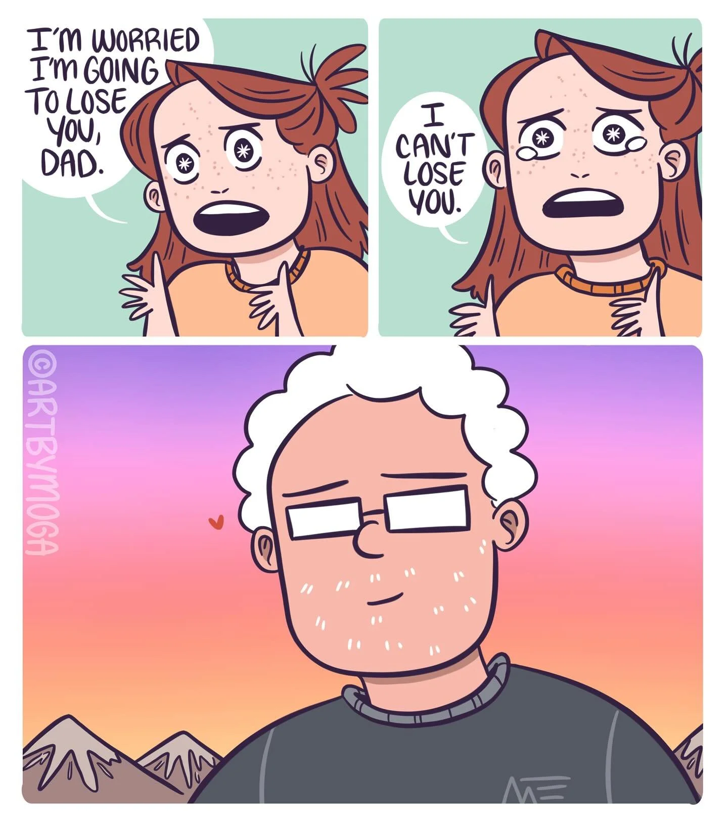 Last dad comic, I just wanted to say thank you for your kind words on his last couple of posts. Dad is a light in my life and it is such an honor to share him with you. Happy birthday dad, I love you. β€οΈ