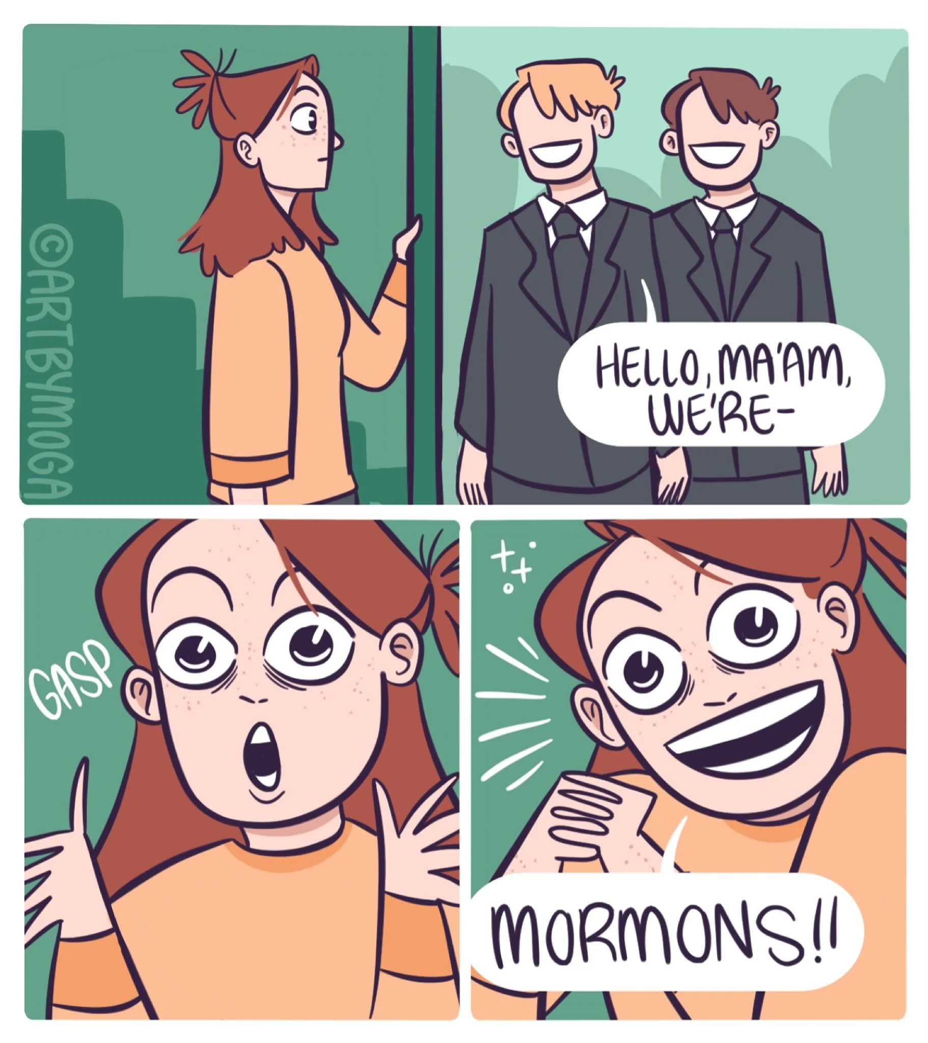 Sometimes Mormons come to your door when you&rsquo;re in the middle of a hypomanic episode and haven&rsquo;t slept for days. So you get really excited to chat with members of a cult because it&rsquo;s fascinating and end up oversharing your entire li