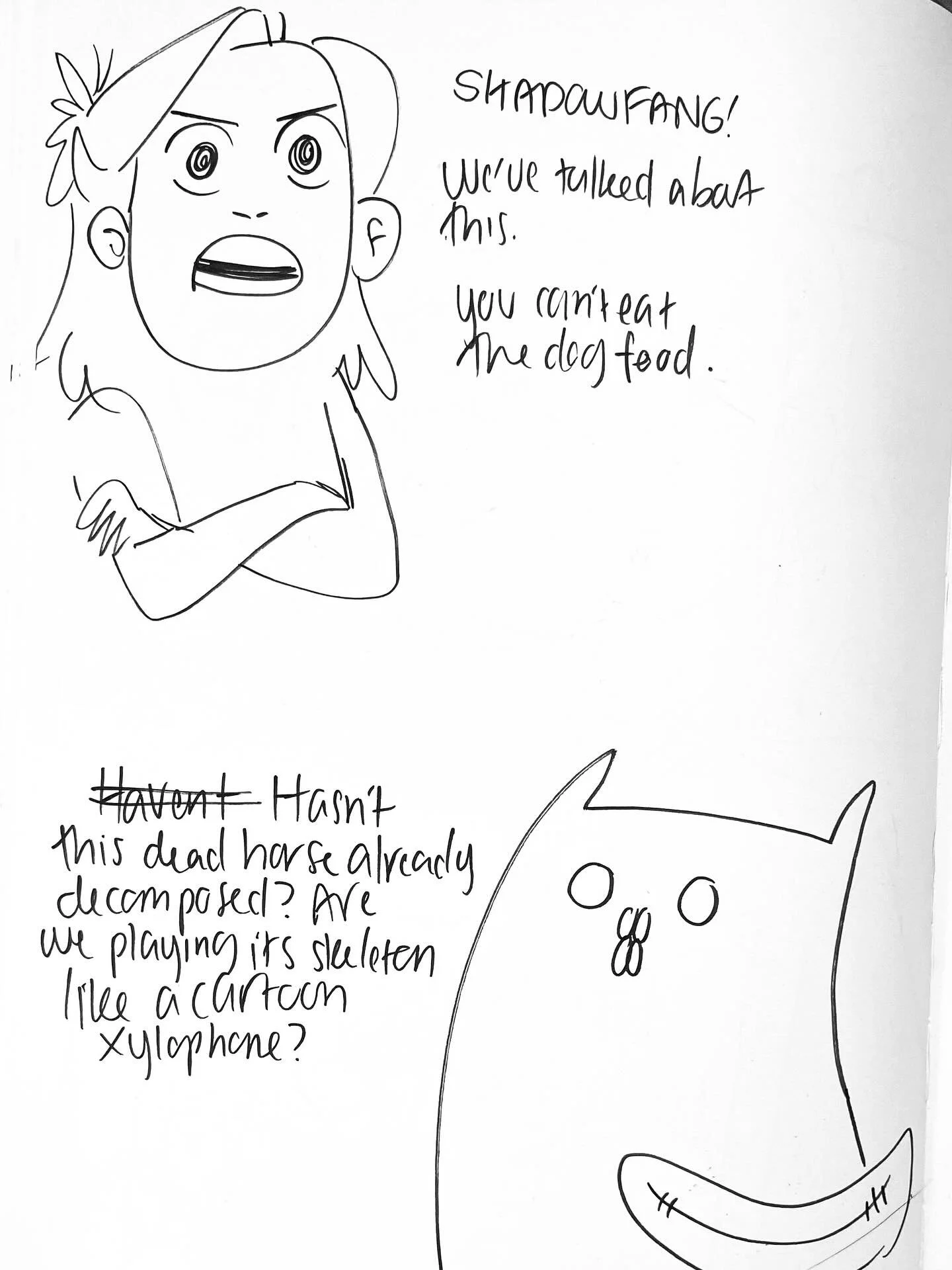 My 10 favorite doodles from my latest sketchbook. All pen and ink. My sketchbooks are my diary, and tbh normally I never share them outside Patre0n. BUT WHAT THE HELL!! ALSO SORRY FOR oops caps lock was on *ahem* sorry for all the posts. I haven&rsqu