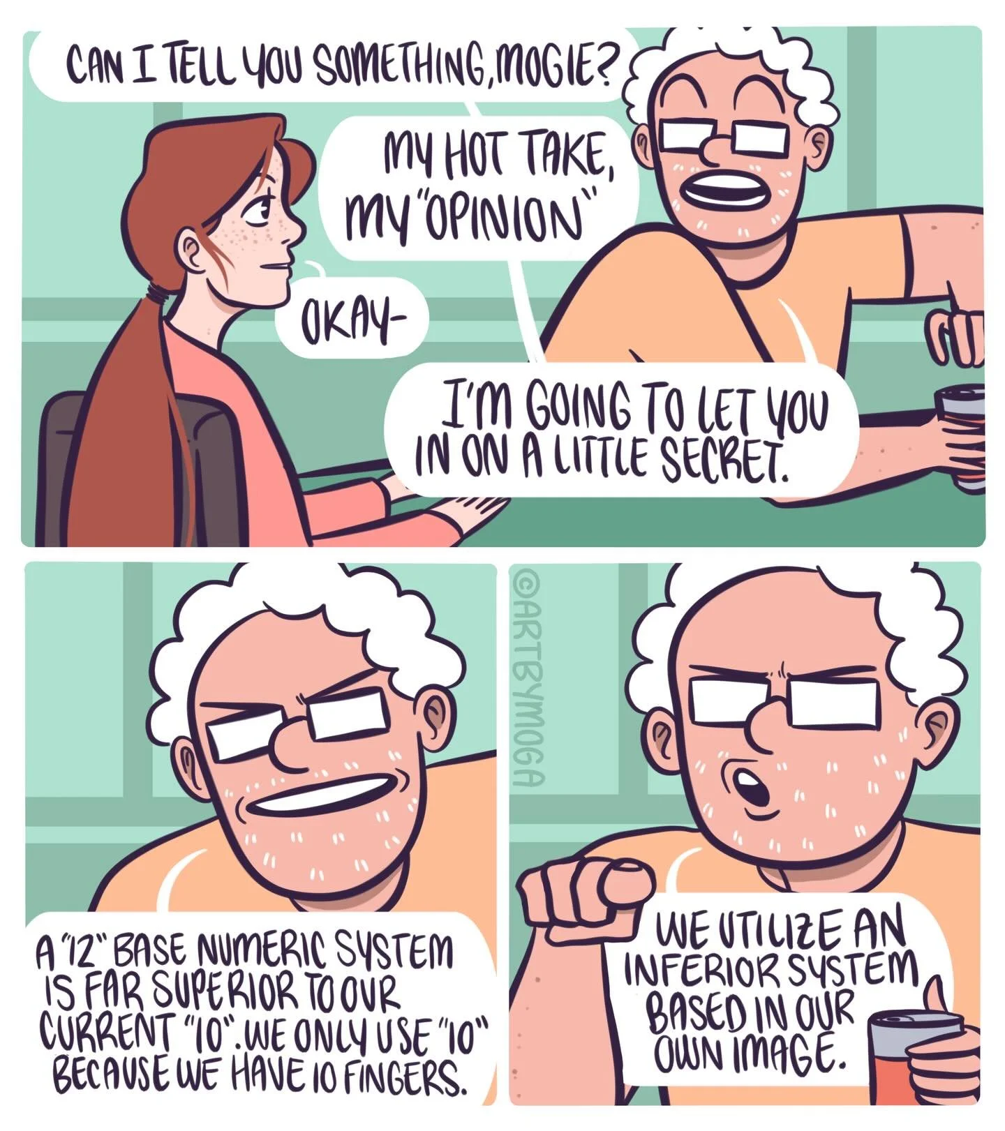 A recent conversation with my dad.