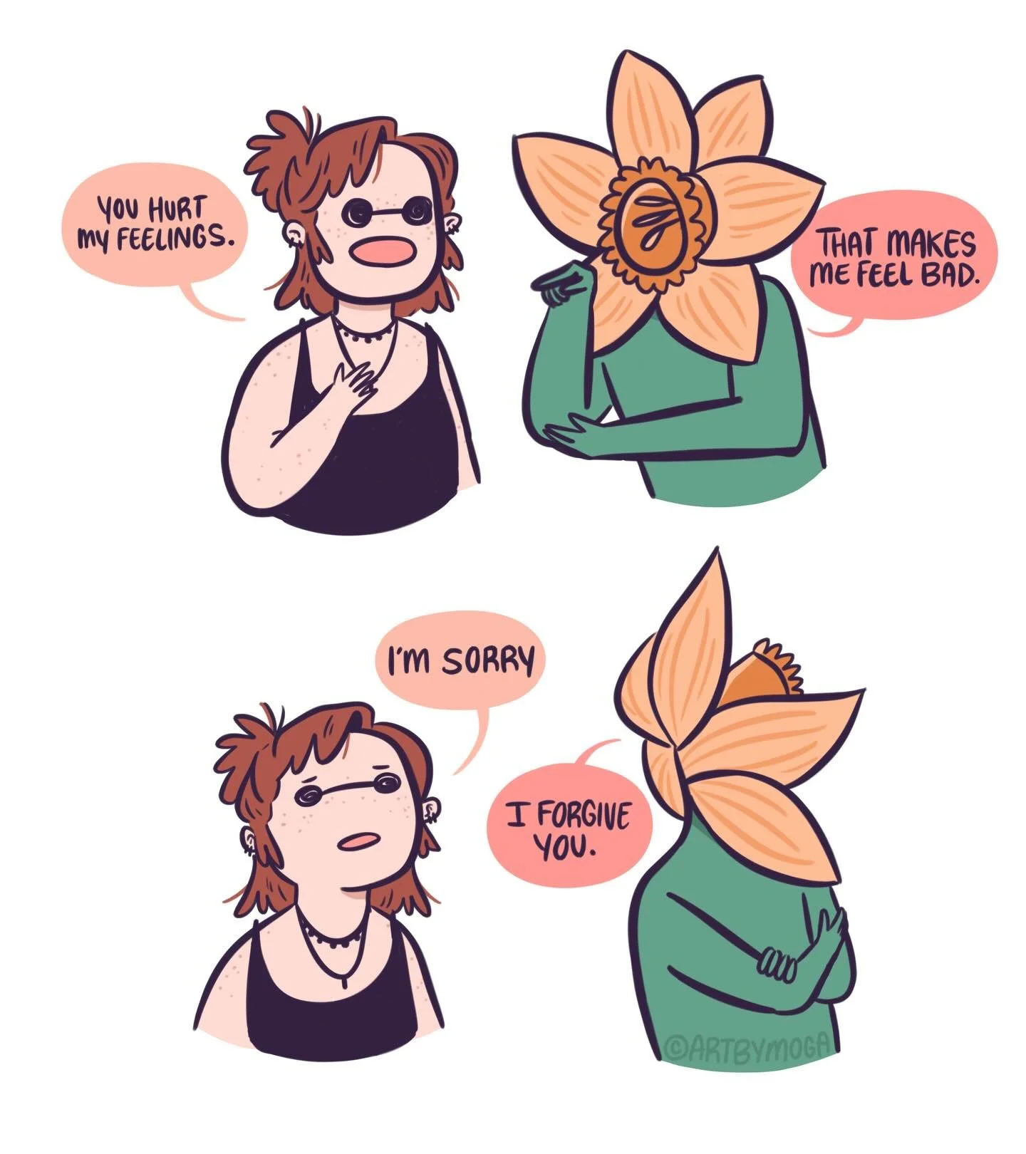 A collection of my narcissus comics.