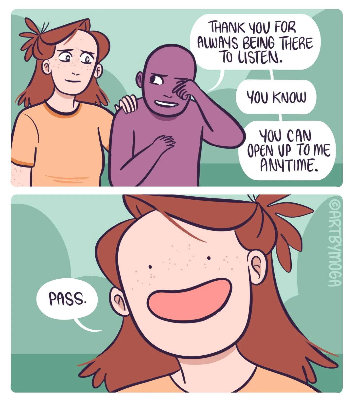 I&rsquo;m great at listening. Sharing? Not so much.