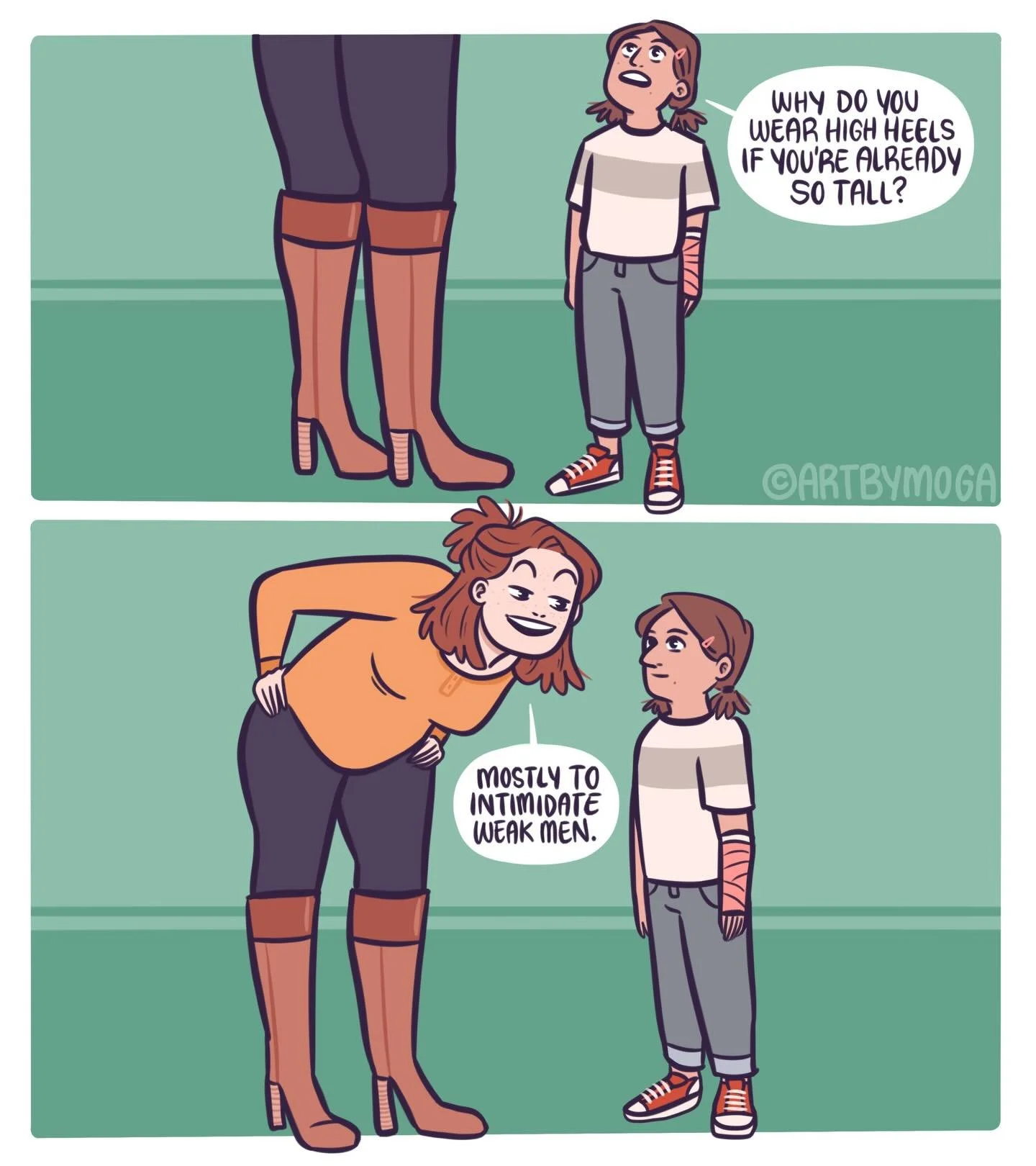 A few comics about being tall. 💕✨