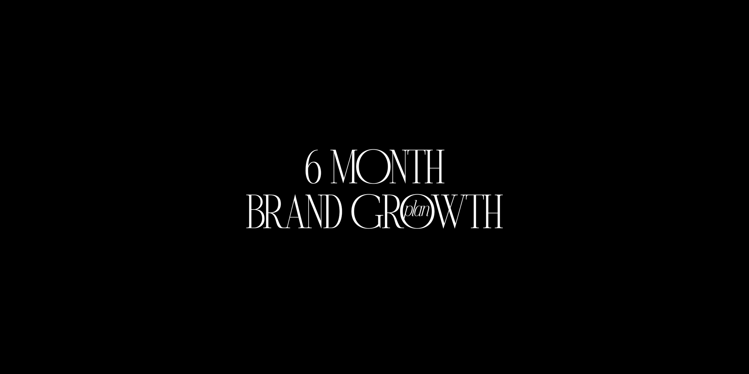 6 Month Brand Growth Plan