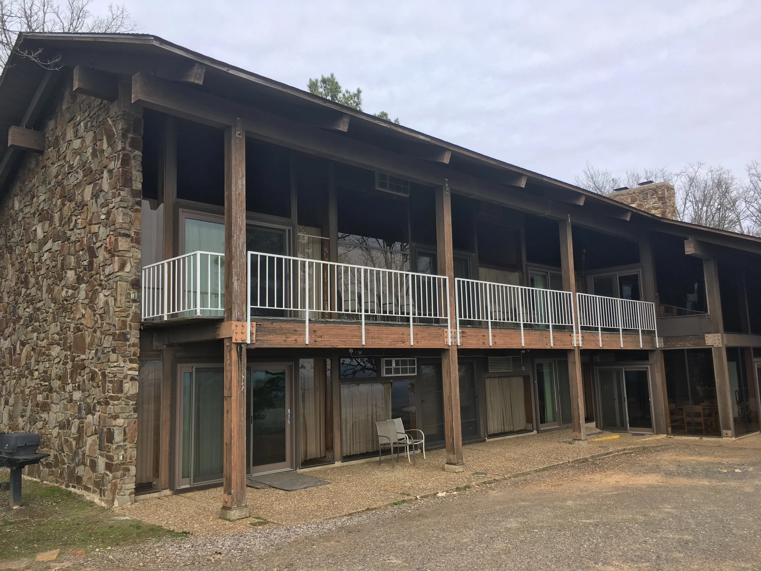 The backside of Grace Lodge, overlooking the Ada Valley.