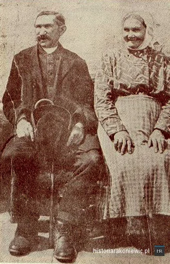  Michał Drzymała and his wife Józefą. Source: http://www.historiarakoniewic.pl/michal-drzymala/ 