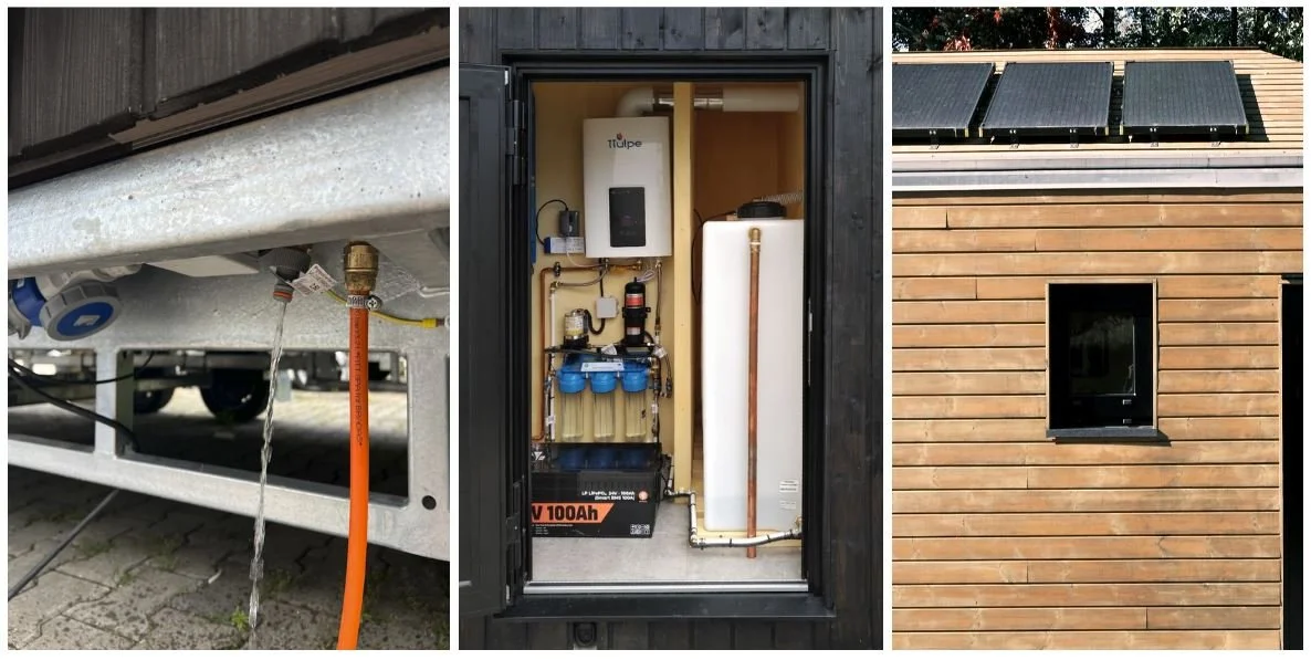 Systems installed in an off-grid mobile house. Photo: REDUKT