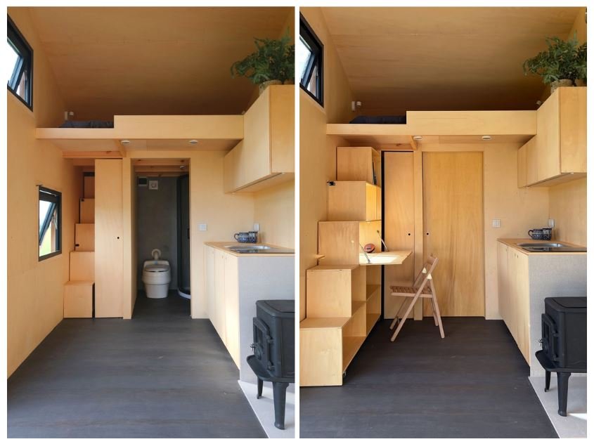  Das Innere des REDUKT ONE Hauses. Foto: REDUKT 