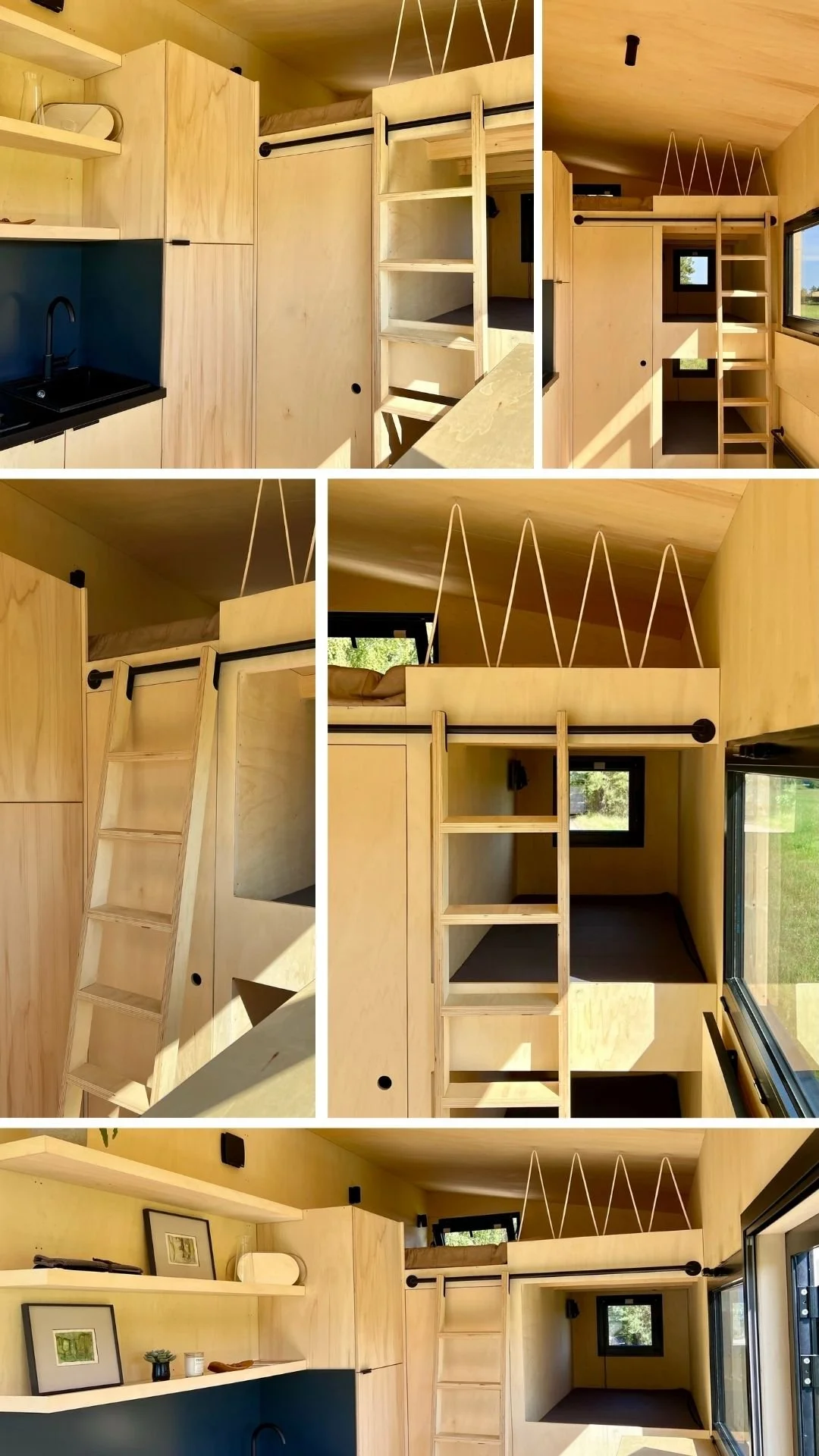  The ladder in custom design REDUKT house. Photo: REDUKT 