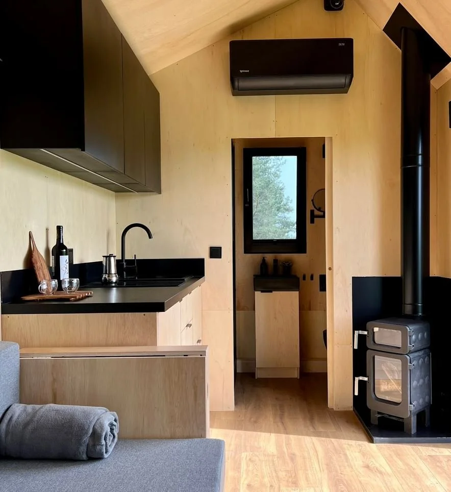  The interior of the  REDUKT PURA  trailer house. Photo: REDUKT 
