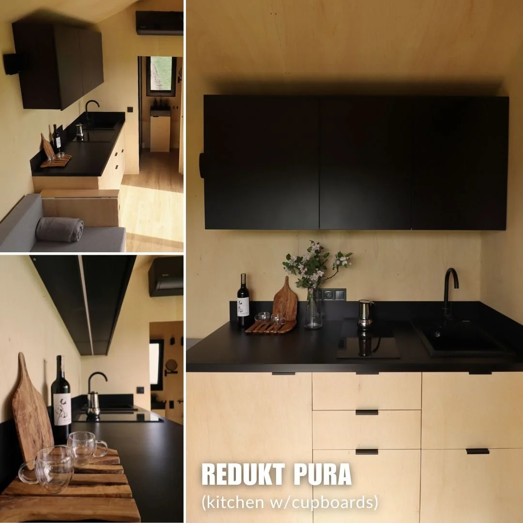  Kitchen in REDUKT PURA house with stairs 