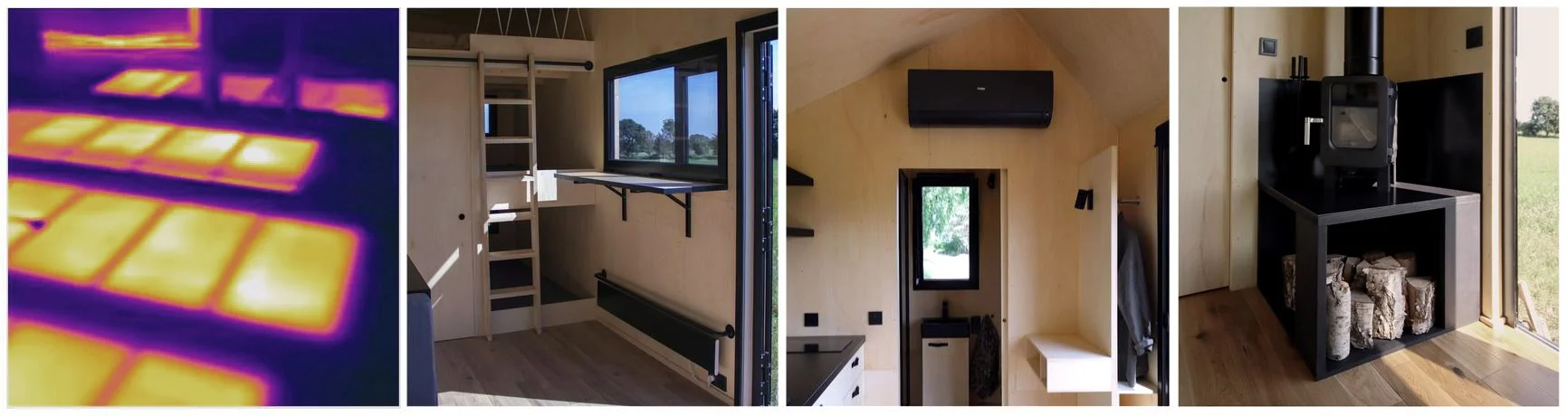  Heating options recommended for mobile houses on wheels. Photo: REDUKT 