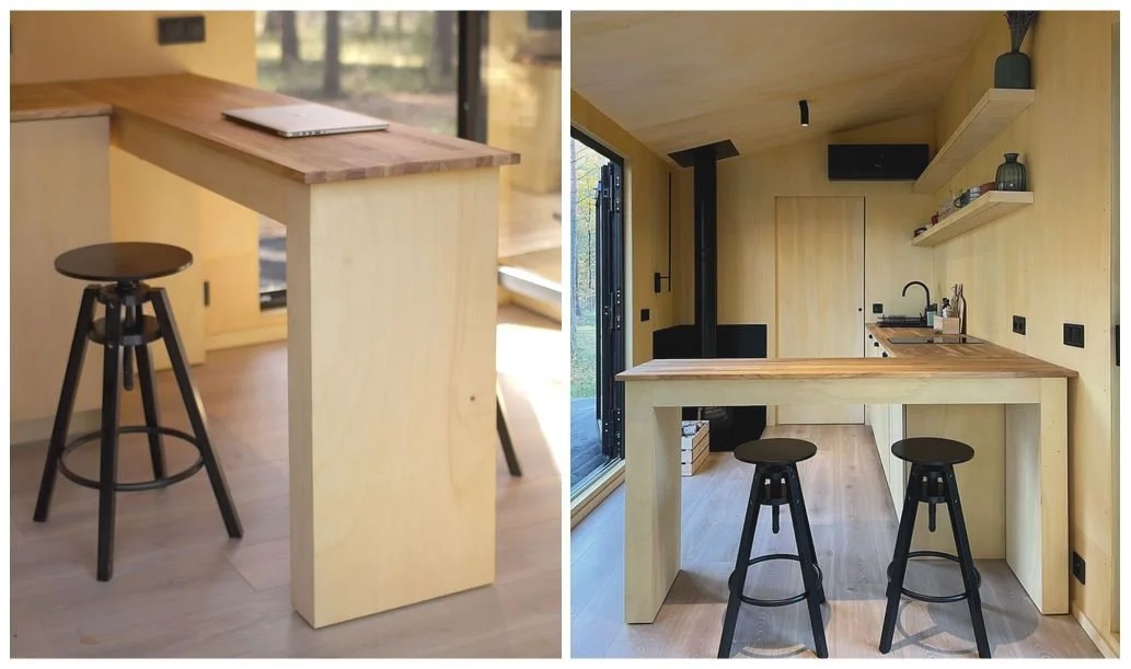  Mobile desk on wheels in REDUKT Country house. Photo: REDUKT 