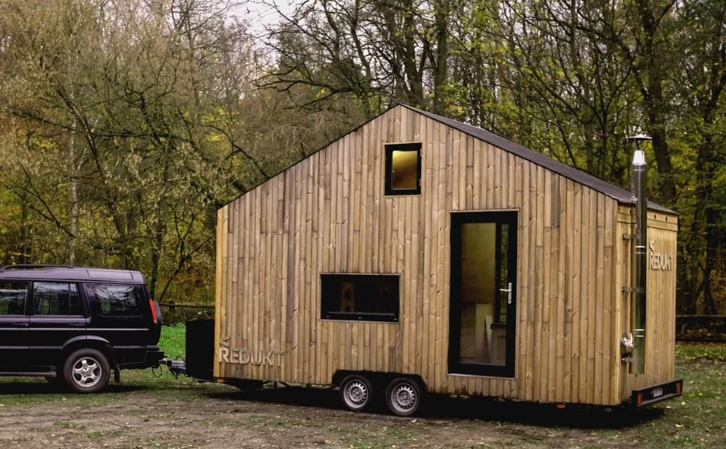  Traveling with the prototype of a mobile house REDUKT-01. Photo: REDUKT 