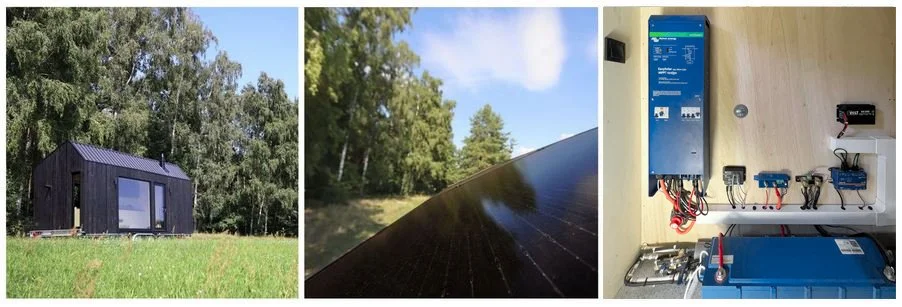  Solar system in off-grid REDUKT tiny house. Photo: REDUKT 