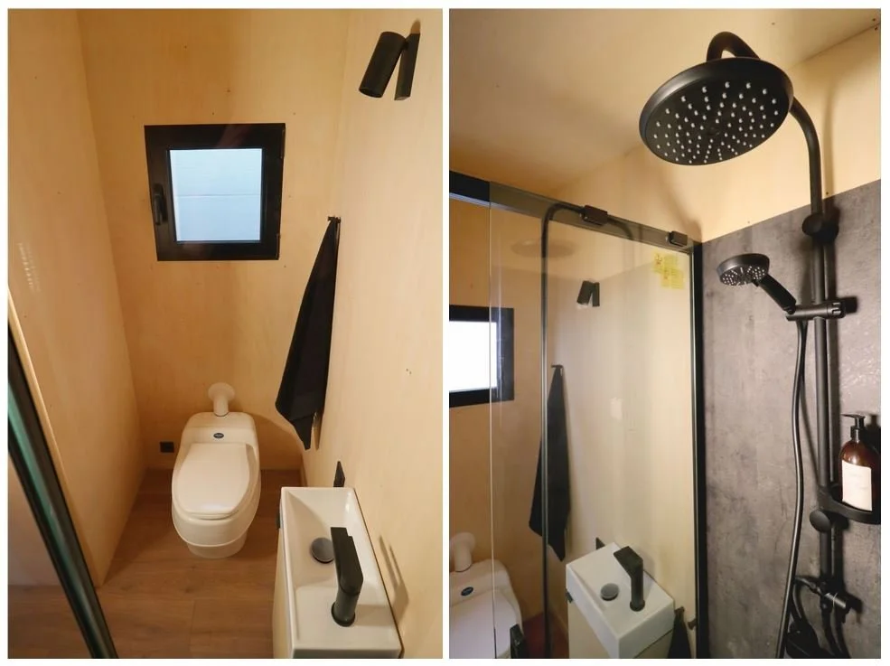  >  Ein Bad mit Kompostiertoilette in einem individuellen REDUKT Tiny Haus auf Rädern  