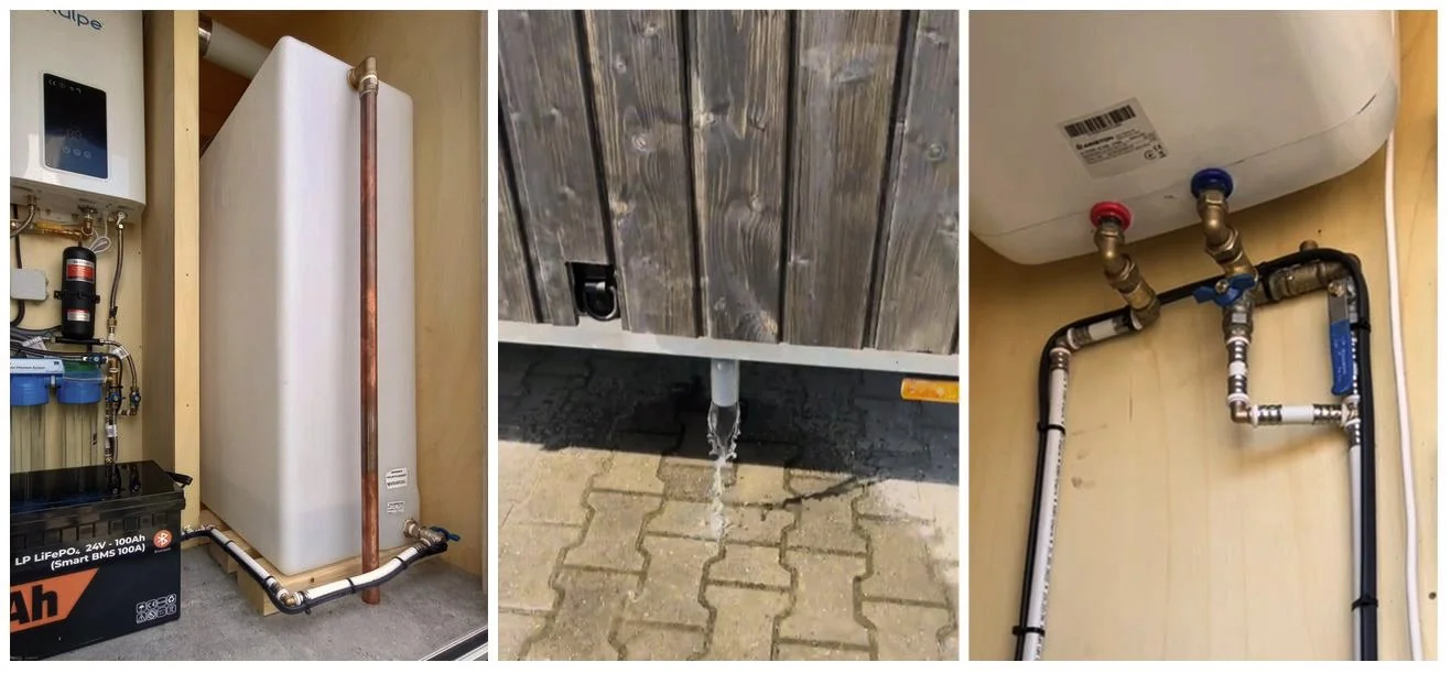  Water system in off-grid REDUKT tiny house. Photo: REDUKT 
