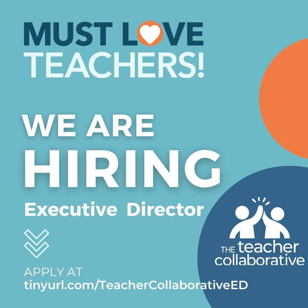 We are hiring! We are seeking a new Executive Director who will bring fresh enthusiasm and innovative thinking to our organization. 
 
We are seeking:
1. Clear alignment with organizational mission; belief that educators are awesome and deserve to be