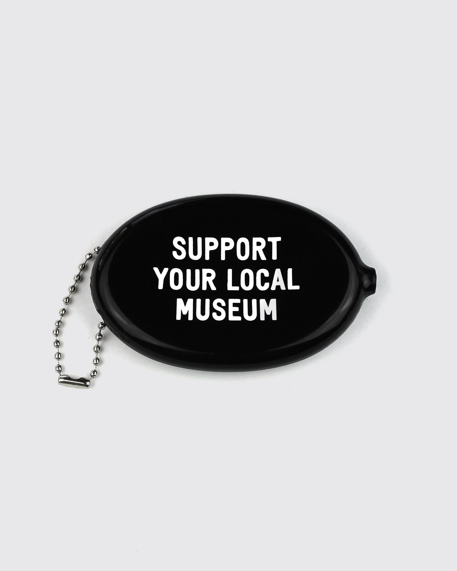 Support Your Local Museum • Rubber Squeeze Coin Pouch Keychain