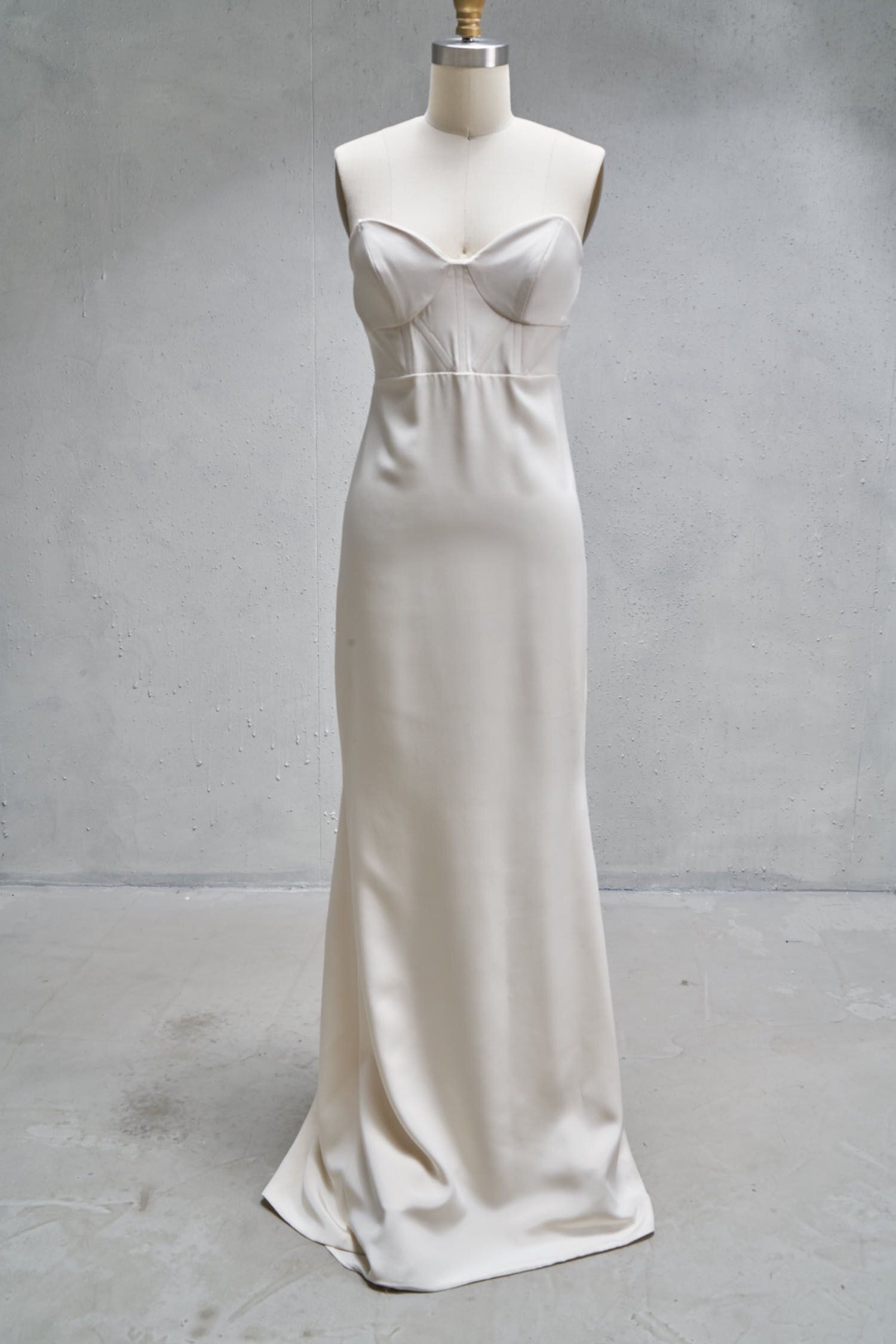 Brooklyn Silk Crepe de Chine Fitted Dress | XS