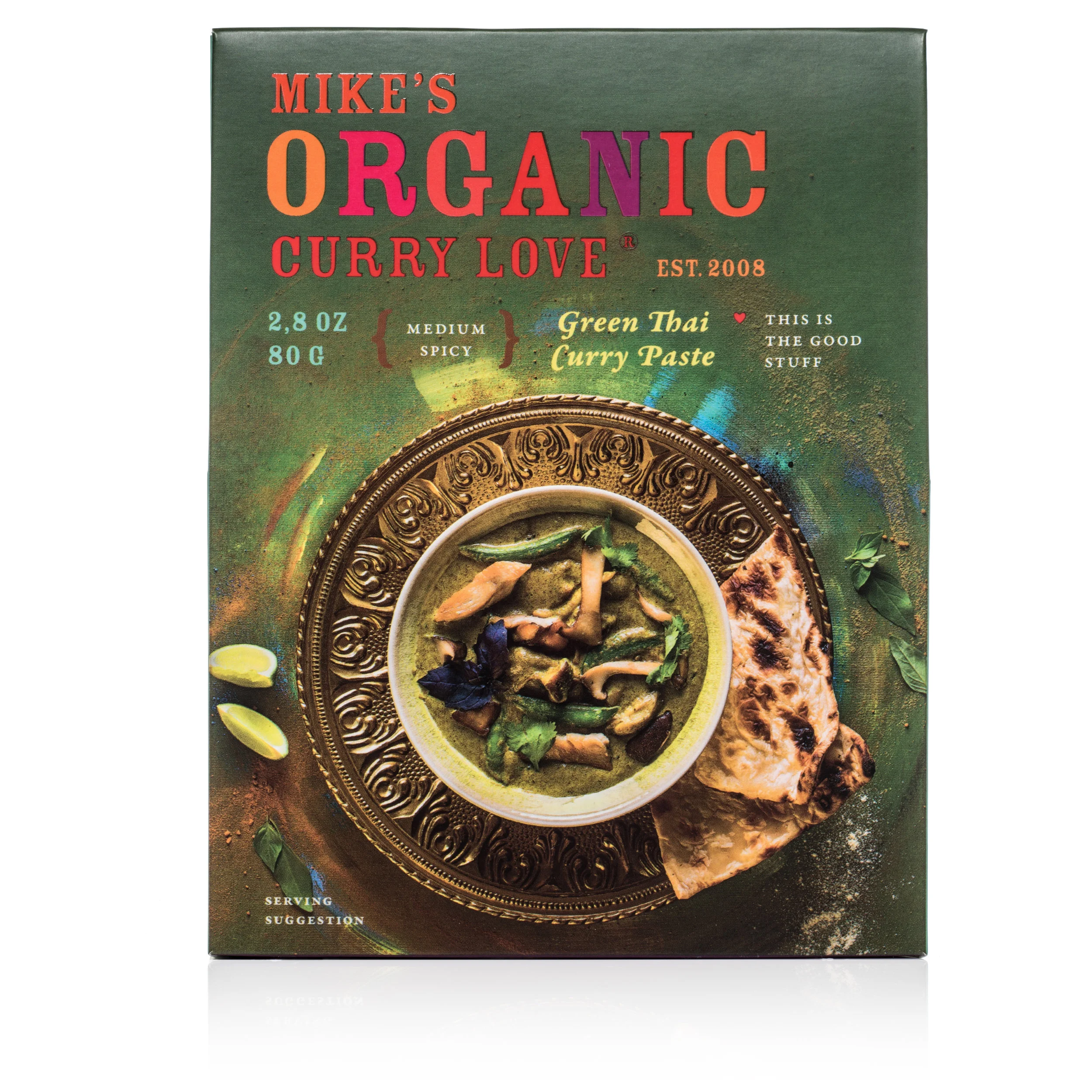 Green Thai Curry Paste - case of 6 x 2.8oz pouches