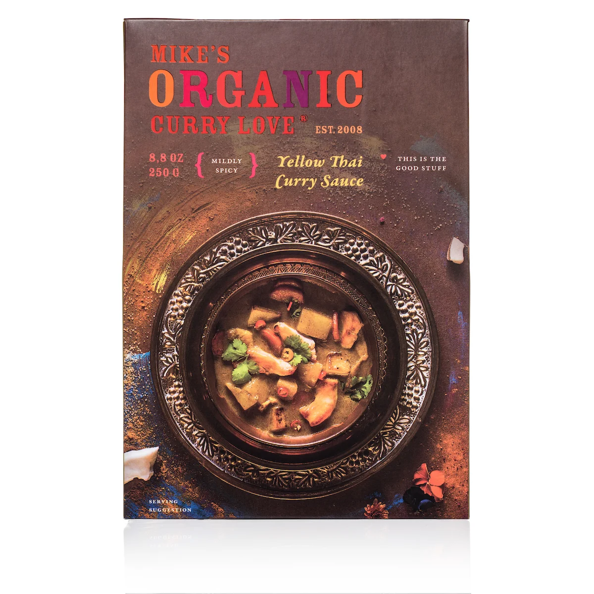 Yellow Thai Curry Sauce - case of 6 x 8.8oz pouches