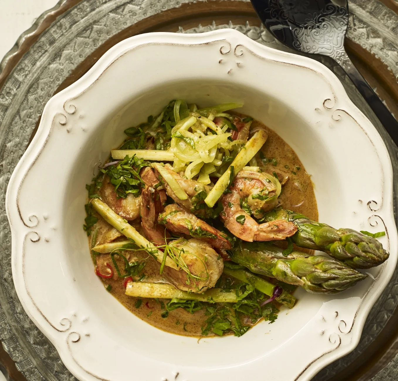 SHRIMP & ASPARAGUS CURRY