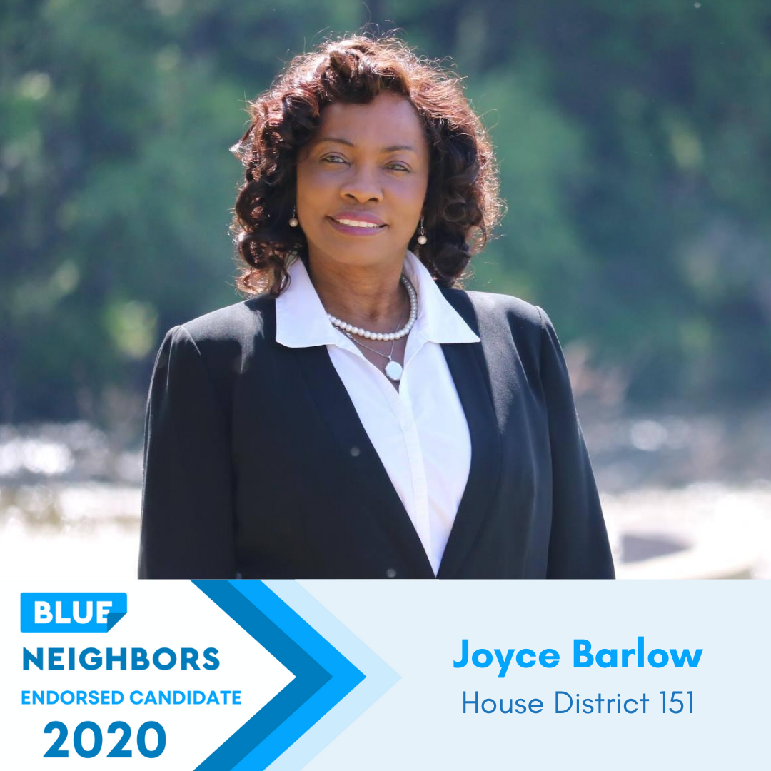 &lt;p&gt;&lt;strong&gt;Joyce Barlow&lt;/strong&gt;Georgia State House, District 151&lt;a href="https://www.joycebarlow.com/" target="_blank"&gt;Learn More→&lt;/a&gt;&lt;/p&gt; 