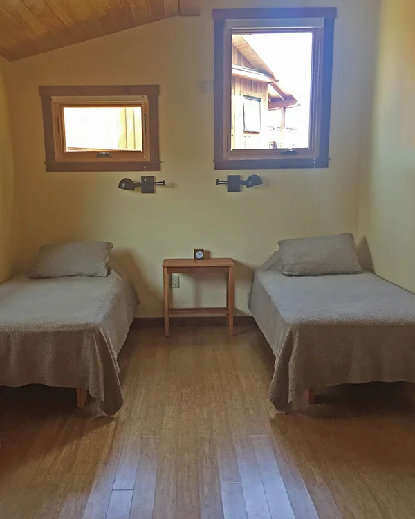 bamboo flooring in guest cabins