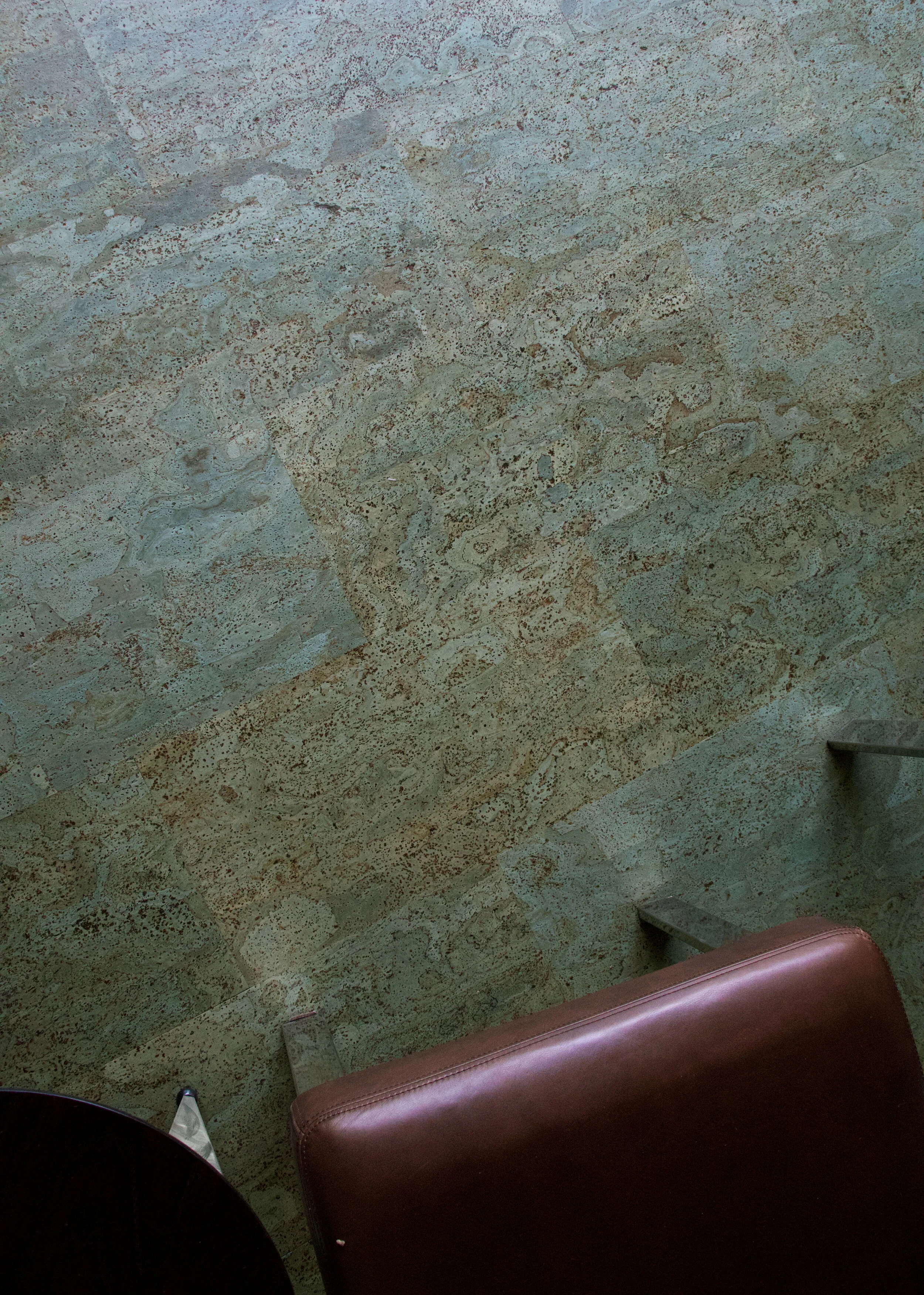The historical Ford Building in Sebastopol is revived with Barriga cork tile in “Prima Vera.”