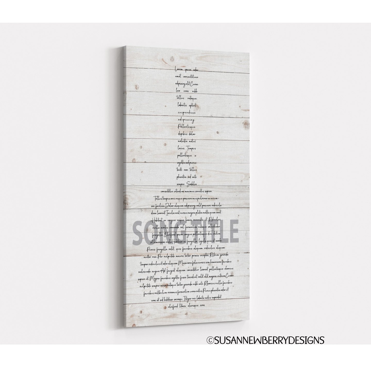 Guitar Shape Song Lyrics FH 40 Canvas