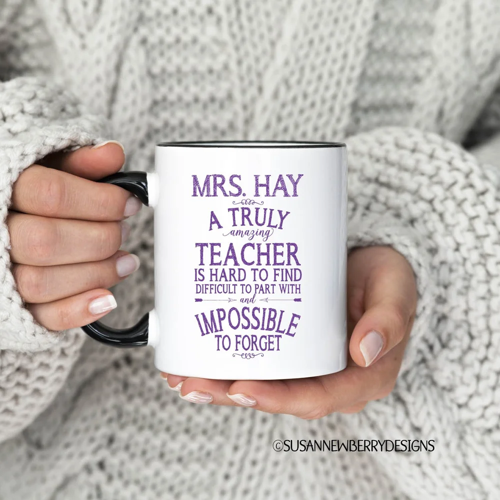 Personized Teacher Coffee Mug  Susan Newberry Designs | Custom wall art  and gifts for all occasions
