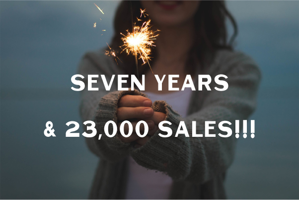Celebrating Seven Years and 23,000 Sales on Etsy!!!