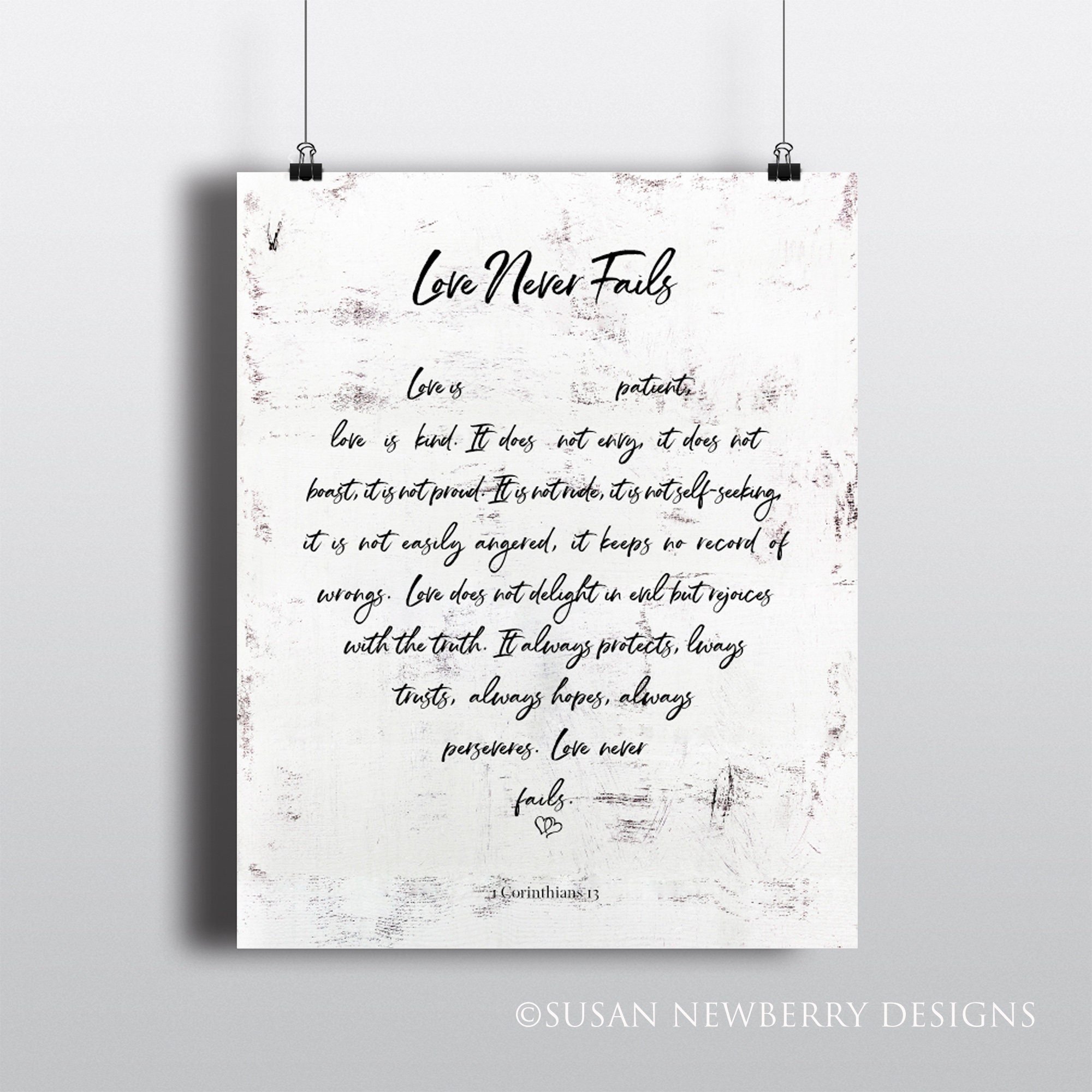 Love never fails FH6 Print Wall Art