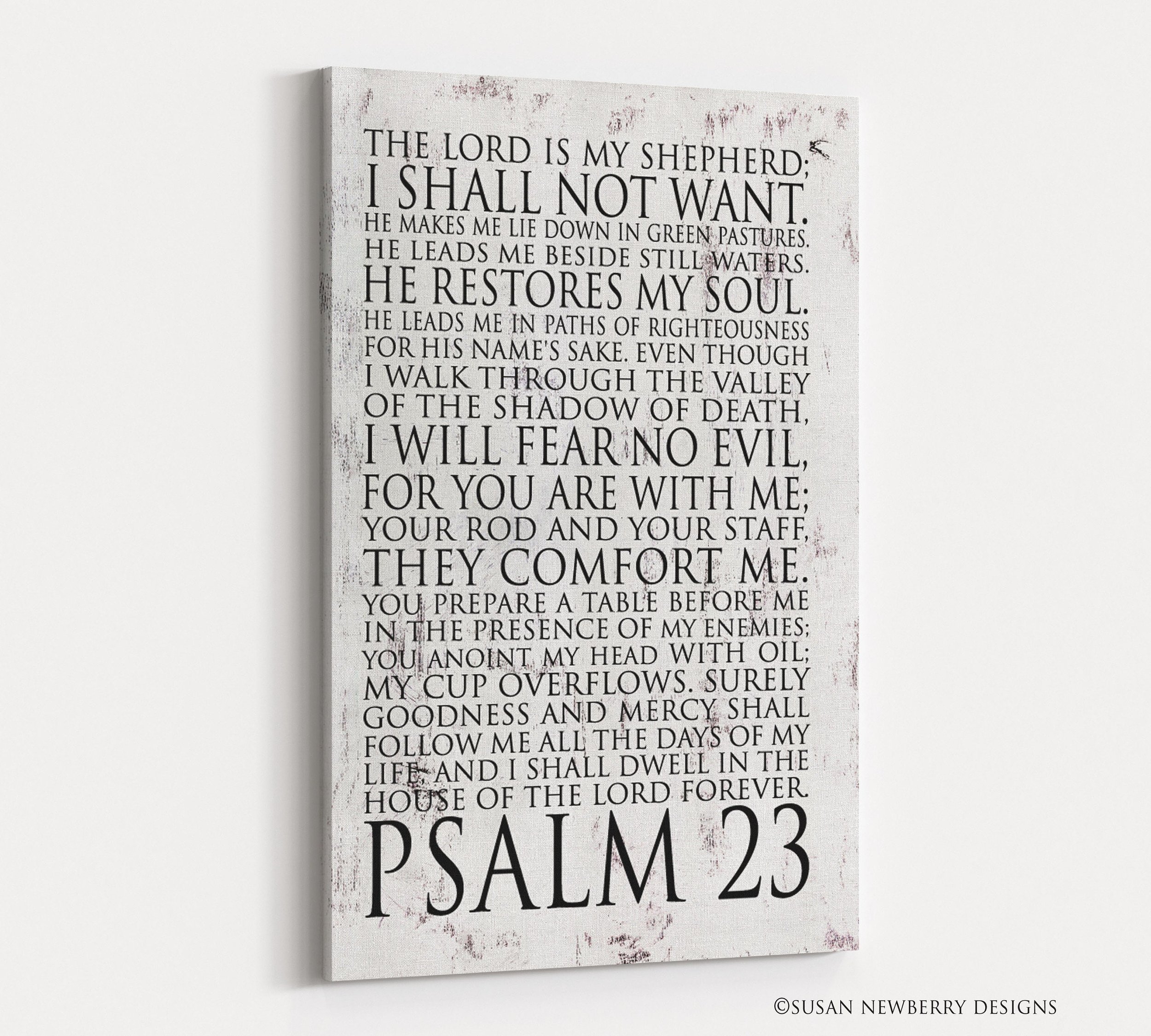 Psalm 23 FH 6 Canvas Christian Wall Art
