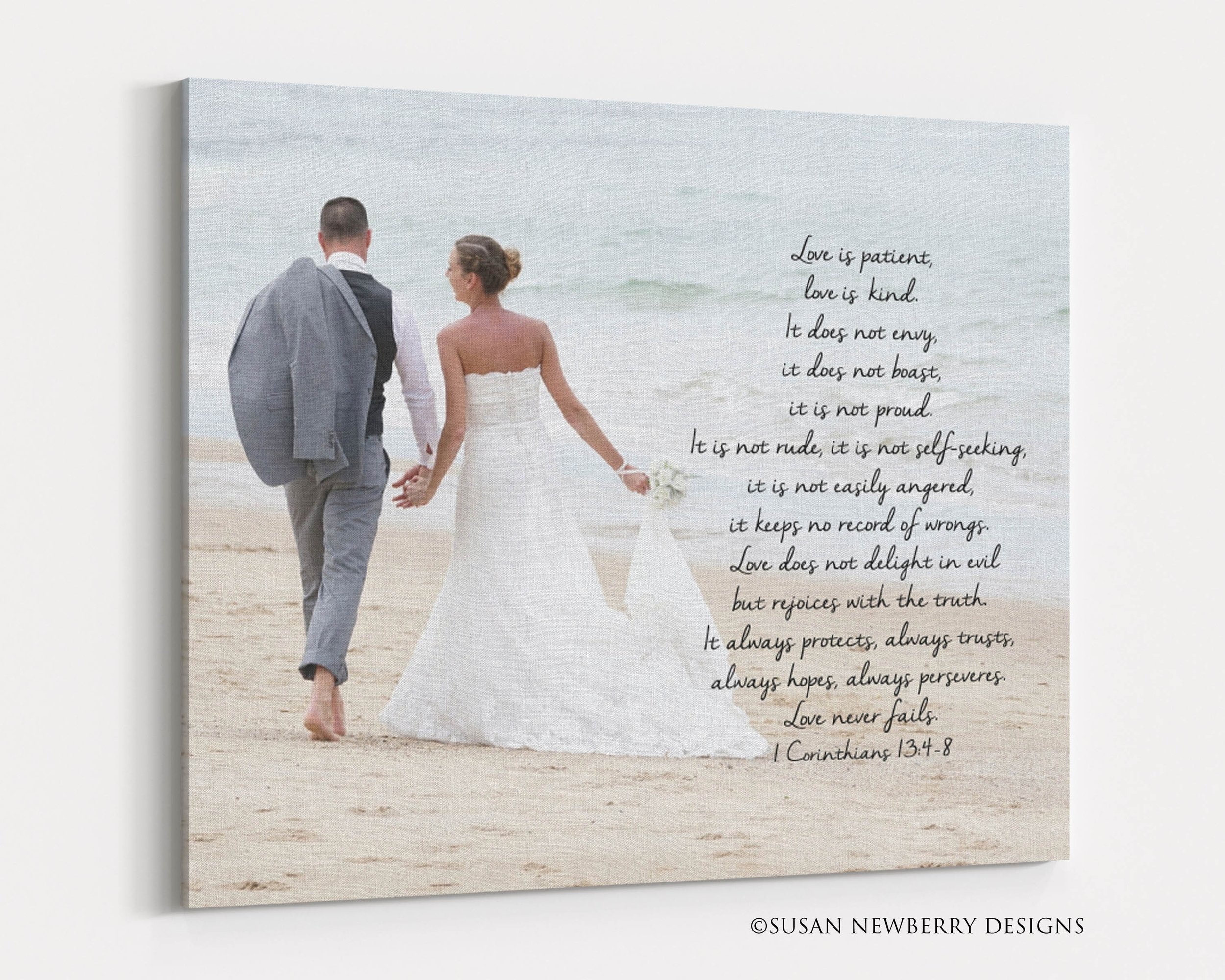 Love never fails wall art example 1